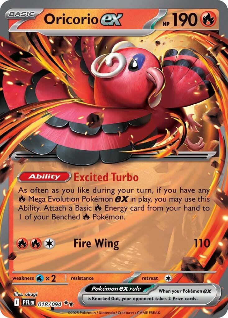 Pokemon: Oricorio ex - 018/094 card image