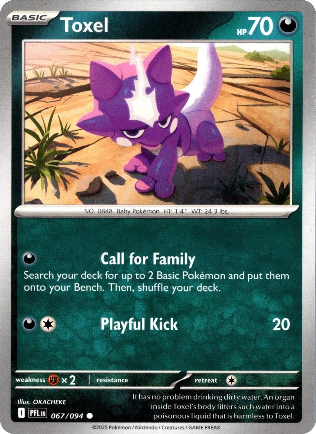 Pokemon: Toxel card image