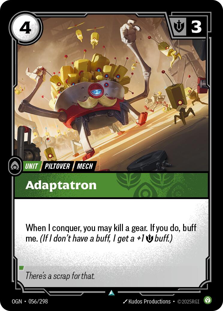 Riftbound: League of Legends Trading Card Game: Adaptatron card image