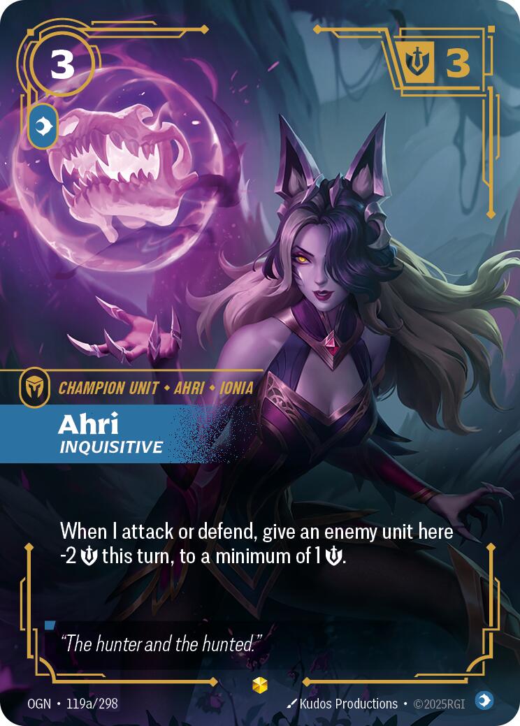Riftbound: League of Legends Trading Card Game: Ahri - Inquisitive (Alternate Art) card image