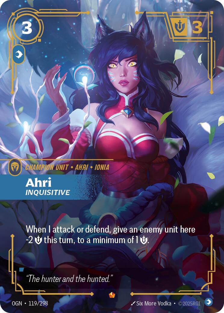 Riftbound: League of Legends Trading Card Game: Ahri - Inquisitive card image