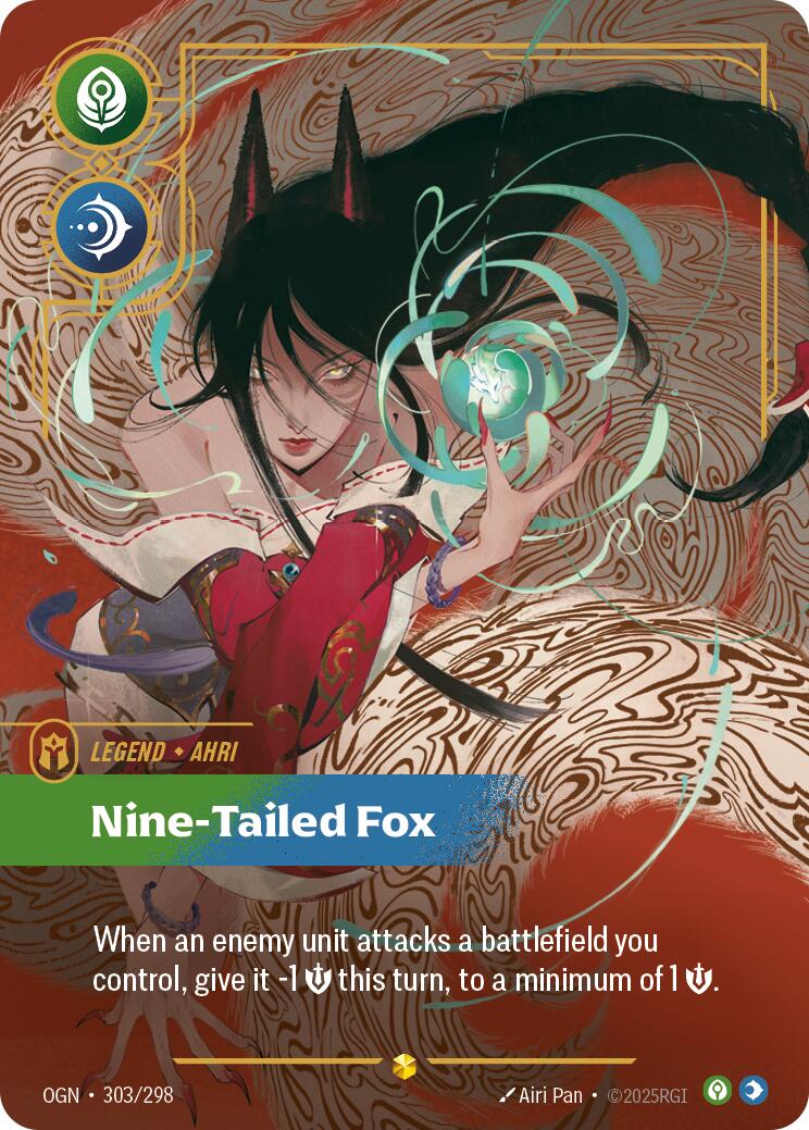 Riftbound: League of Legends Trading Card Game: Ahri - Nine-Tailed Fox (Showcase) card image
