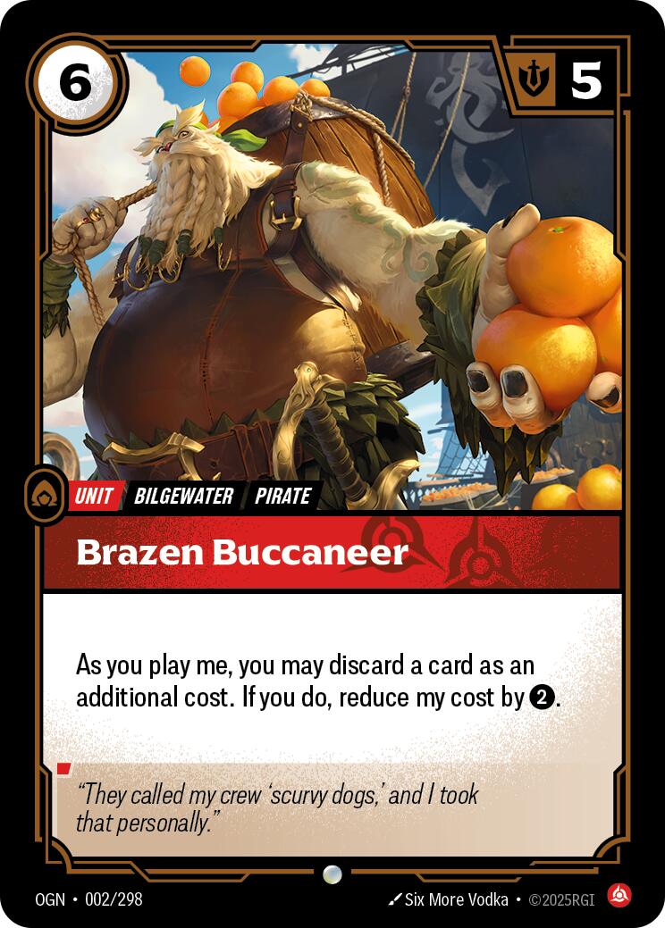 Riftbound: League of Legends Trading Card Game: Brazen Buccaneer card image