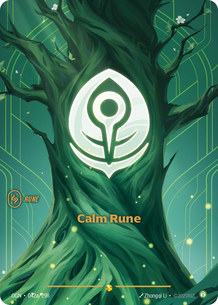 Riftbound: League of Legends Trading Card Game: Calm Rune (Alternate Art) card image