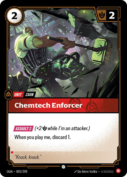 Riftbound: League of Legends Trading Card Game: Chemtech Enforcer card image