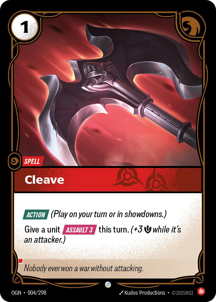 Riftbound: League of Legends Trading Card Game: Cleave card image