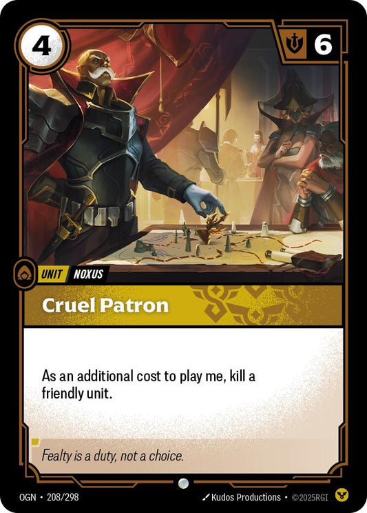 Riftbound: League of Legends Trading Card Game: Cruel Patron card image