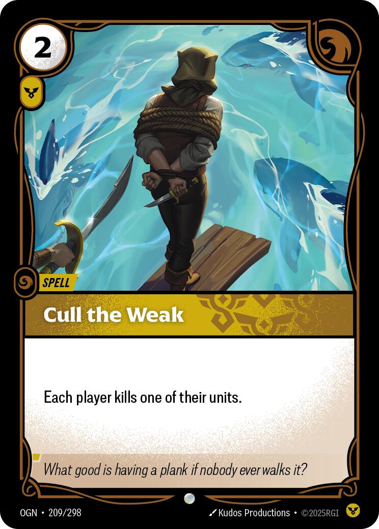 Riftbound: League of Legends Trading Card Game: Cull the Weak card image