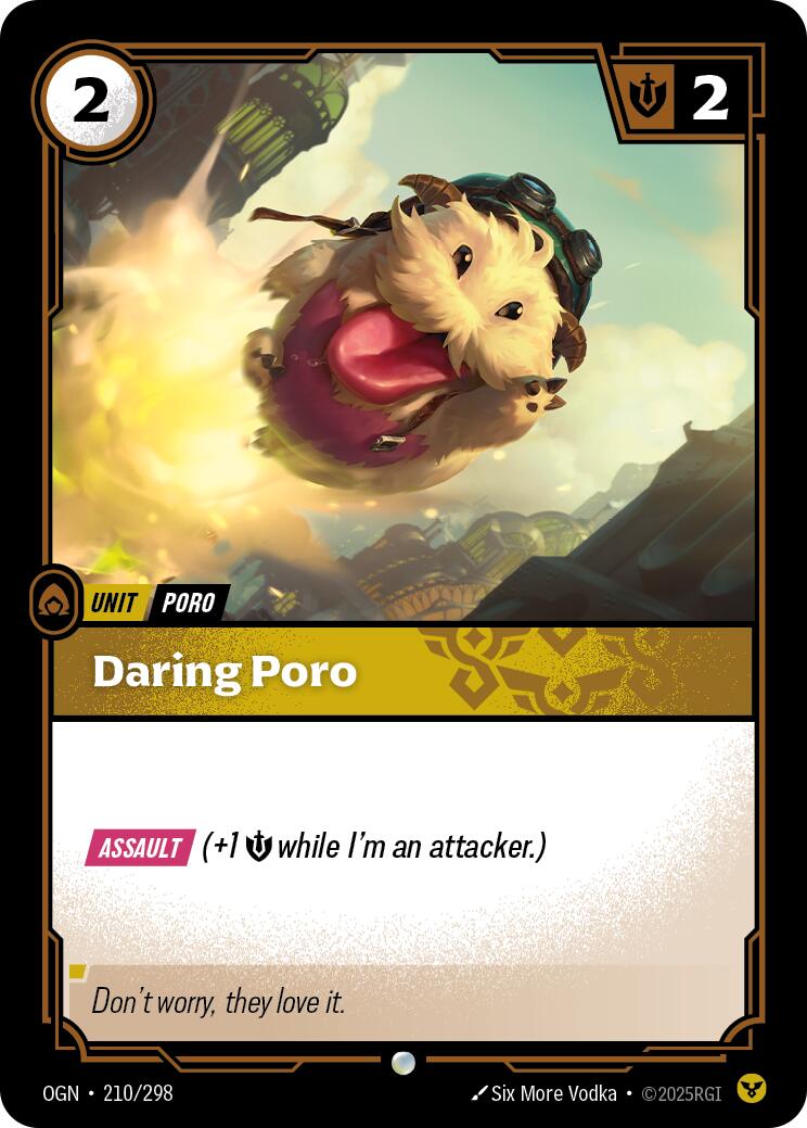 Riftbound: League of Legends Trading Card Game: Daring Poro card image