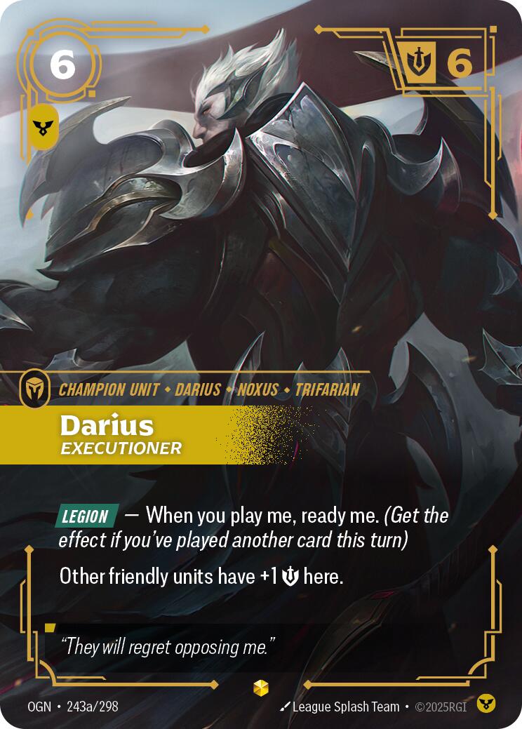 Riftbound: League of Legends Trading Card Game: Darius - Executioner (Alternate Art) card image