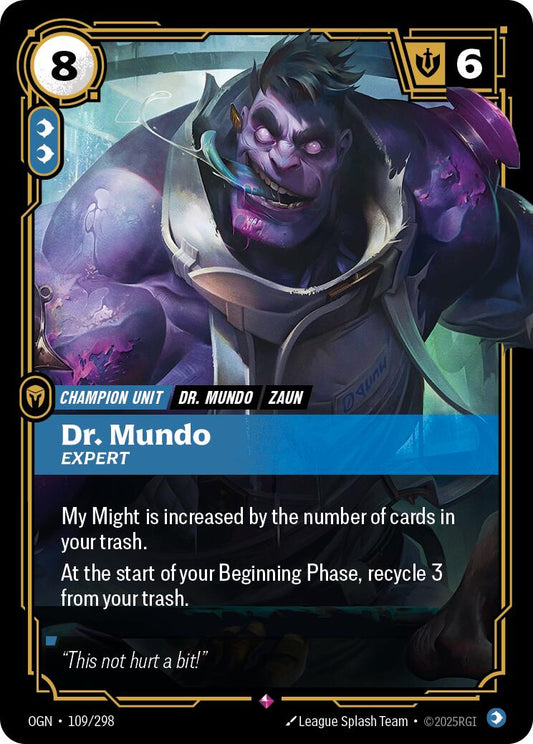 Riftbound: League of Legends Trading Card Game: Dr. Mundo - Expert card image