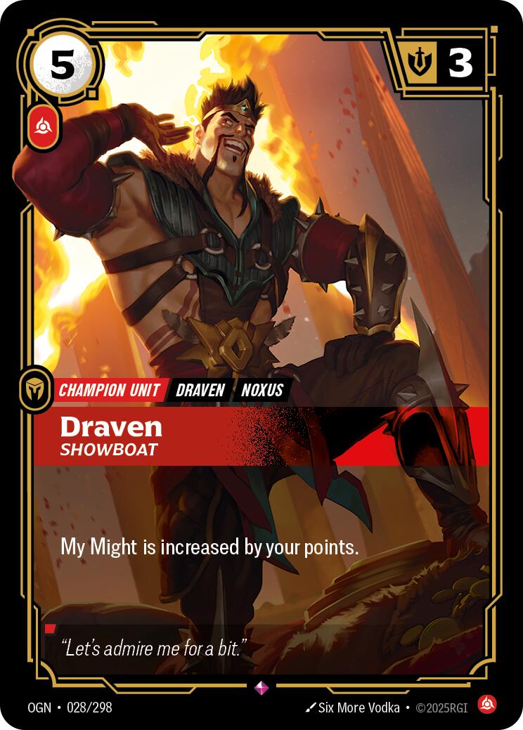 Riftbound: League of Legends Trading Card Game: Draven - Showboat card image