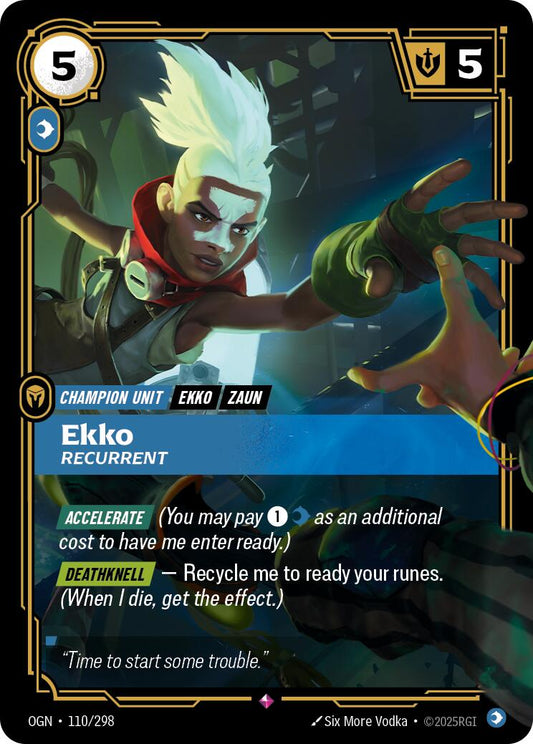 Riftbound: League of Legends Trading Card Game: Ekko - Recurrent card image