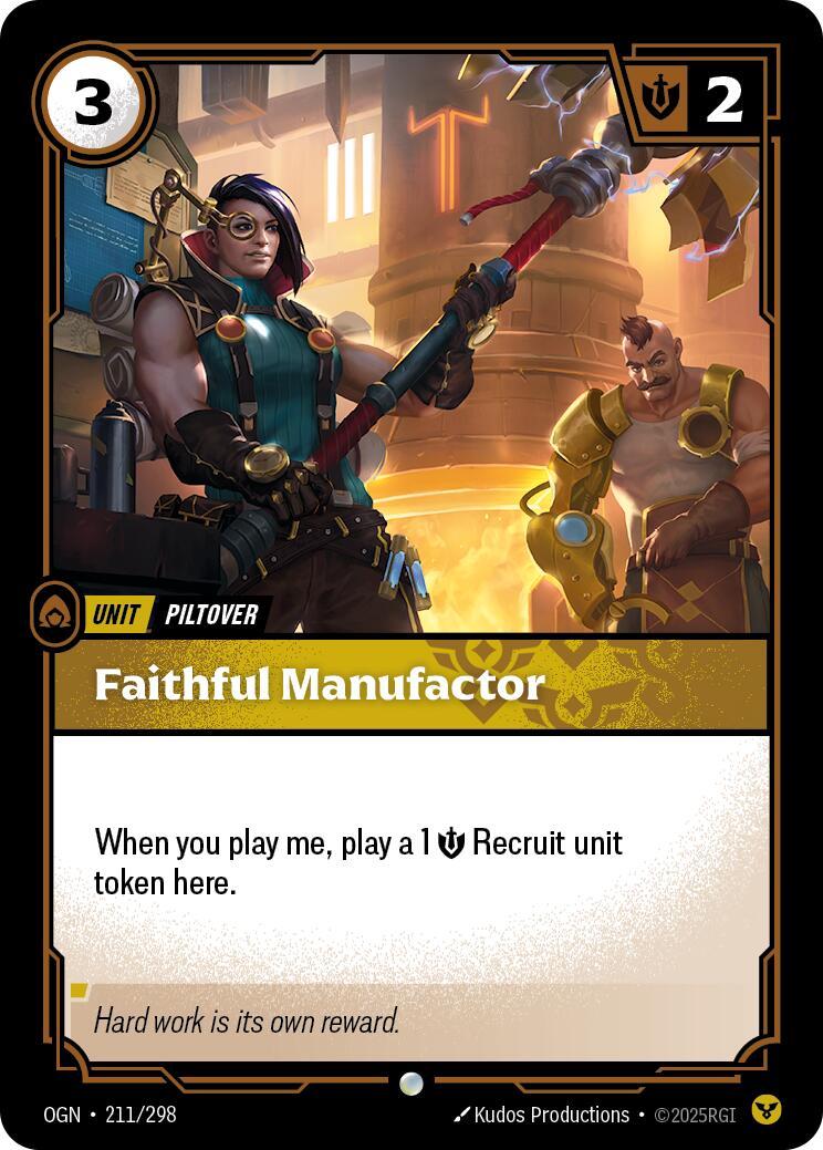 Riftbound: League of Legends Trading Card Game: Faithful Manufactor card image