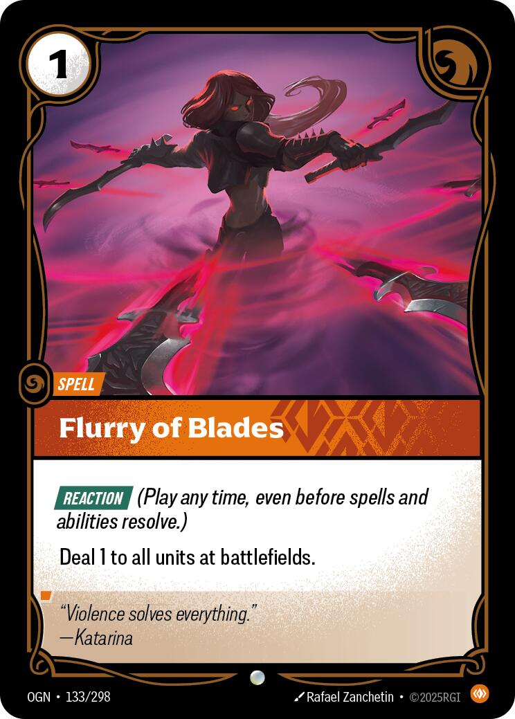 Riftbound: League of Legends Trading Card Game: Flurry of Blades card image