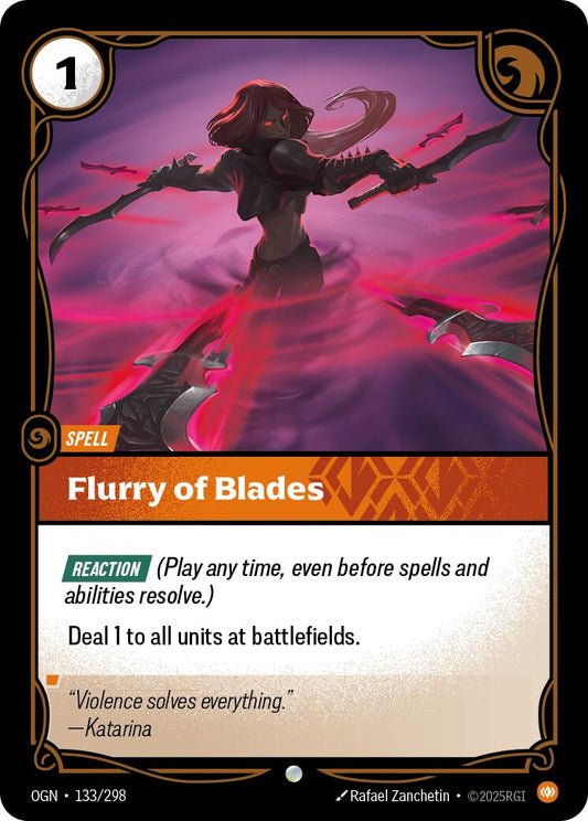Riftbound: League of Legends Trading Card Game: Flurry of Blades card image