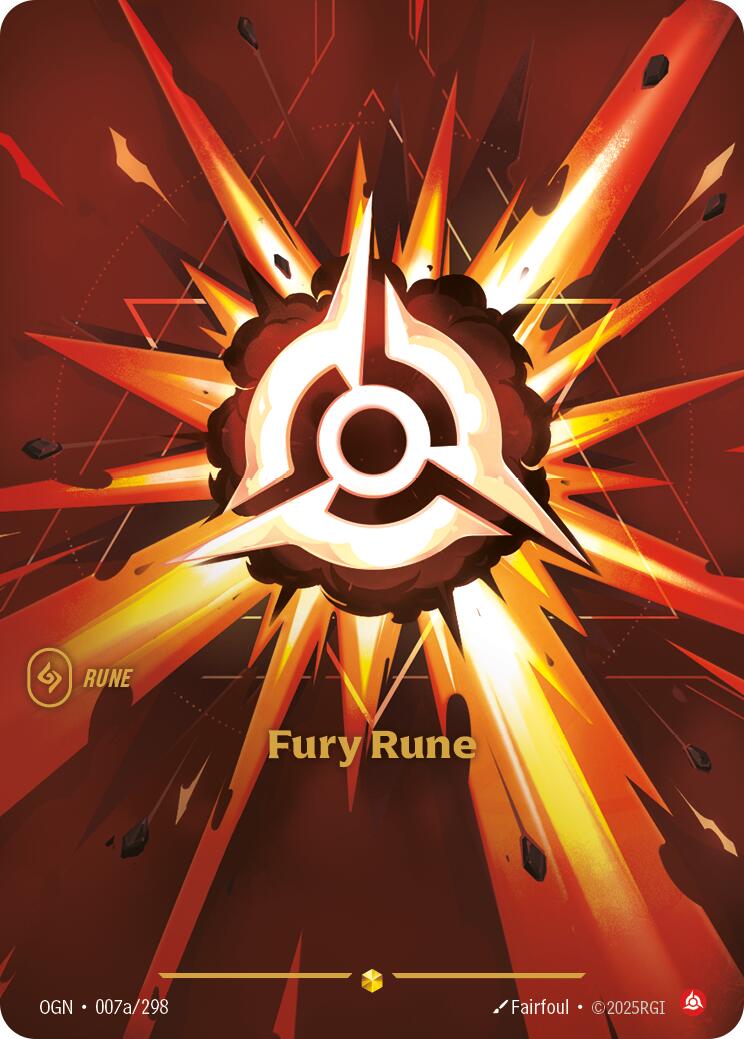 Riftbound: League of Legends Trading Card Game: Fury Rune (Alternate Art) card image