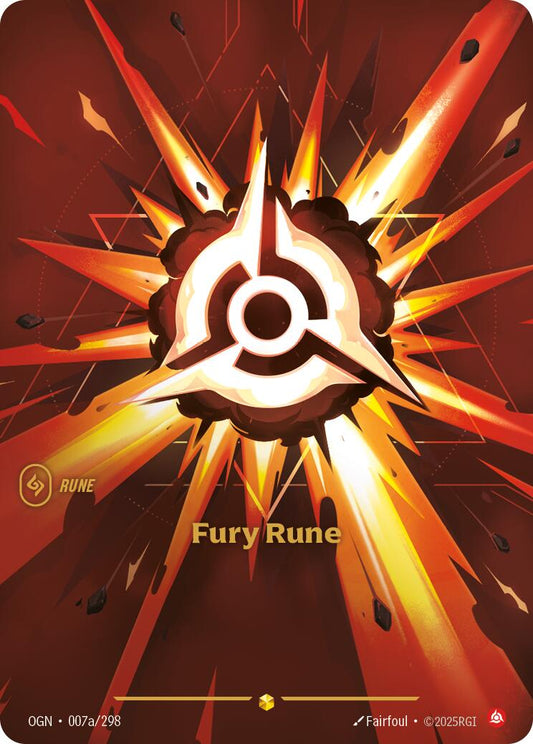 Riftbound: League of Legends Trading Card Game: Fury Rune (Alternate Art) card image