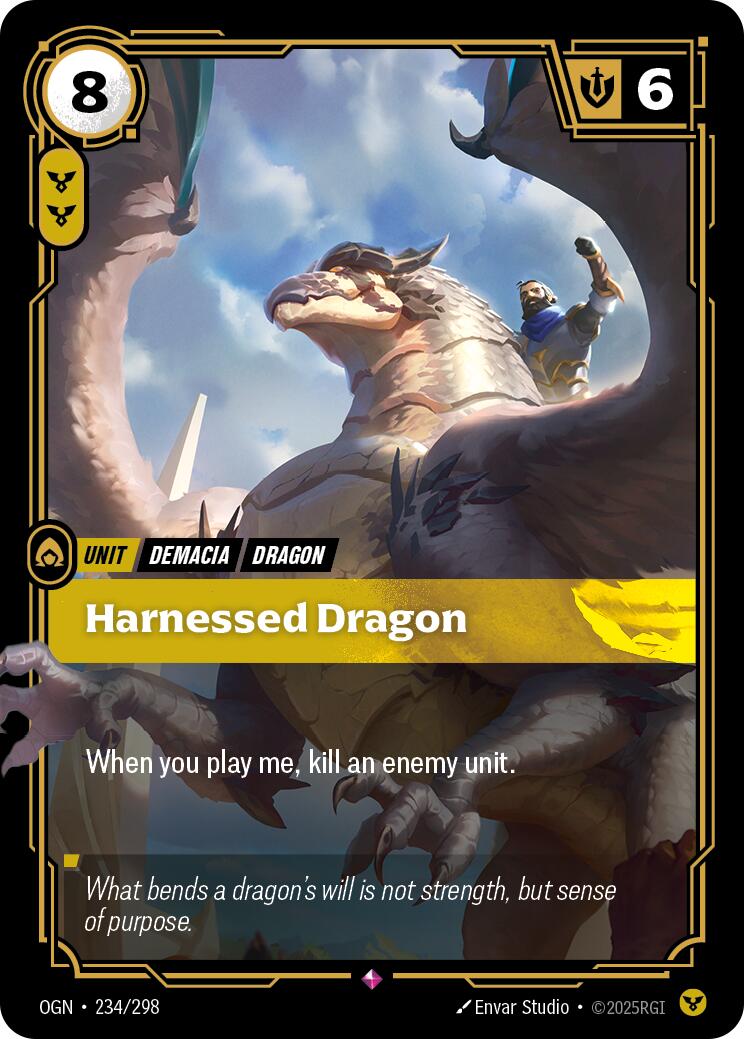 Riftbound: League of Legends Trading Card Game: Harnessed Dragon card image