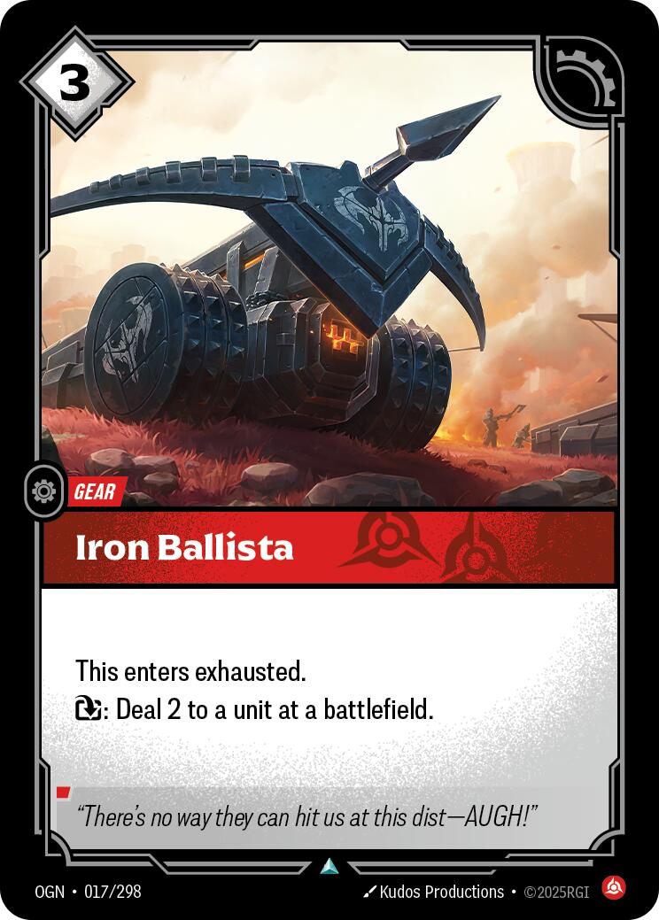 Riftbound: League of Legends Trading Card Game: Iron Ballista card image