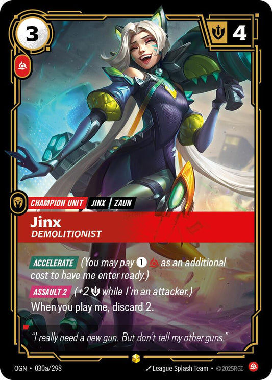 Riftbound: League of Legends Trading Card Game: Jinx - Demolitionist (Alternate Art) card image