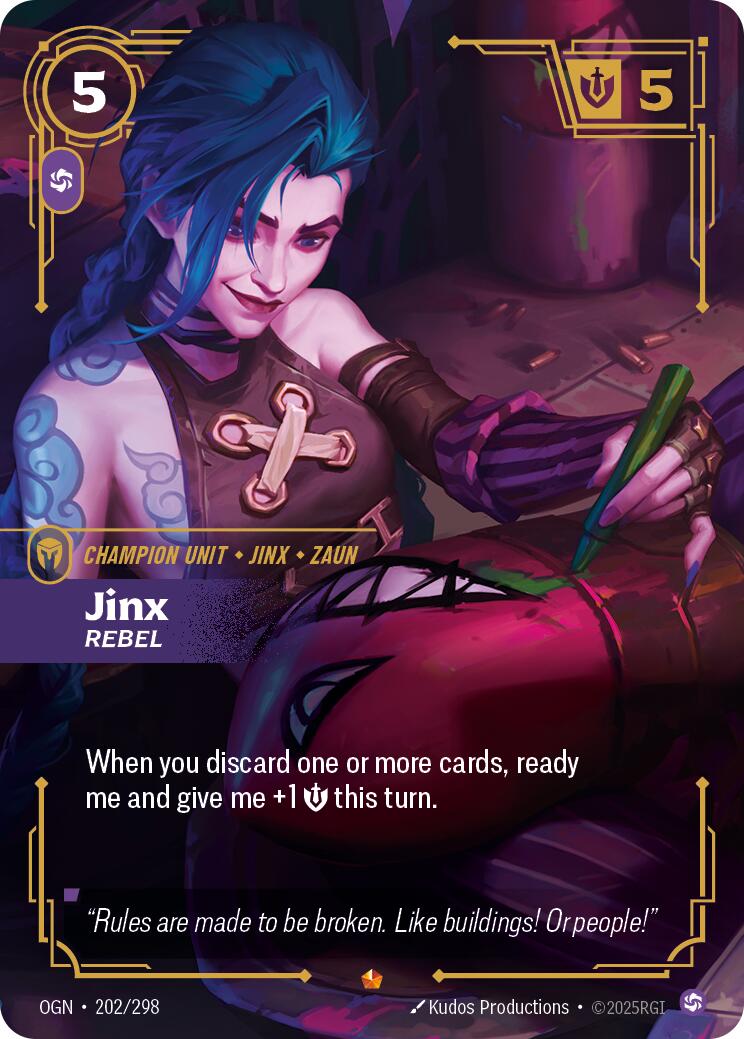 Riftbound: League of Legends Trading Card Game: Jinx - Rebel card image