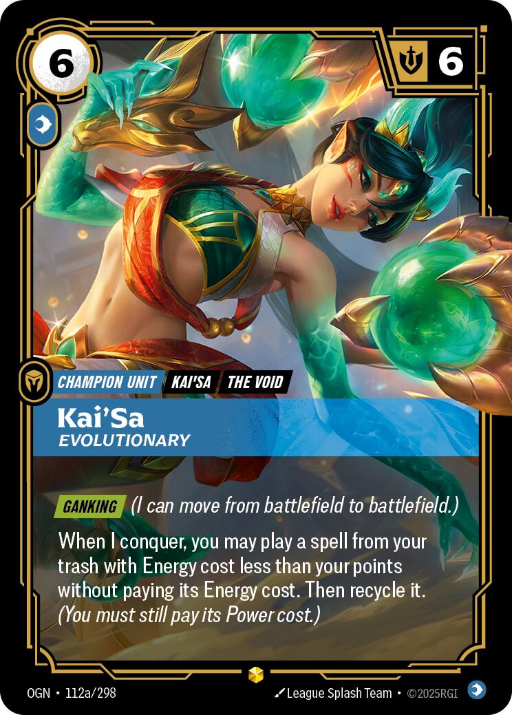 Riftbound: League of Legends Trading Card Game: Kai'Sa - Evolutionary (Alternate Art) card image
