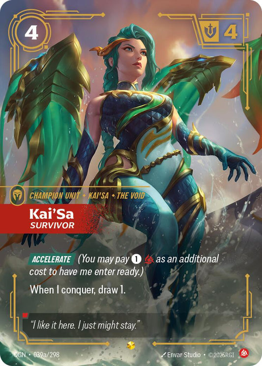 Riftbound: League of Legends Trading Card Game: Kai'Sa - Survivor (Alternate Art) card image