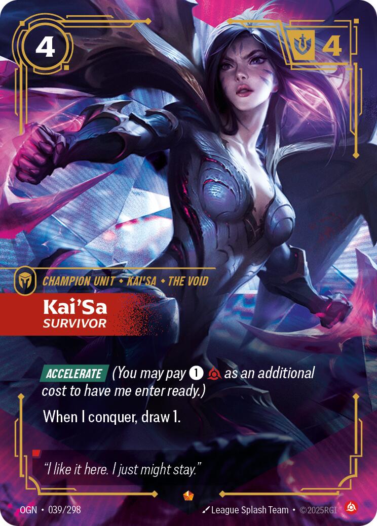 Riftbound: League of Legends Trading Card Game: Kai'Sa - Survivor card image