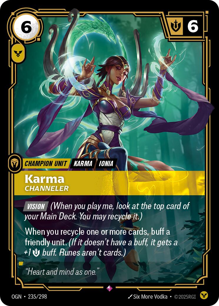 Riftbound: League of Legends Trading Card Game: Karma - Channeler card image