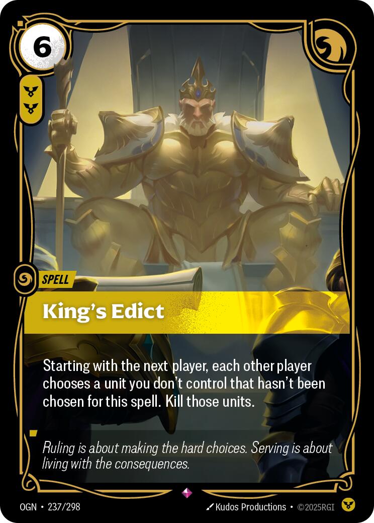 Riftbound: League of Legends Trading Card Game: King's Edict card image