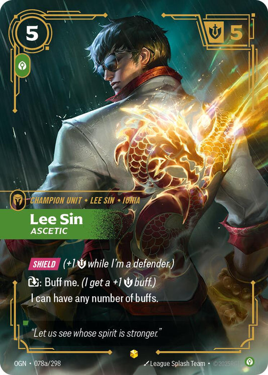 Riftbound: League of Legends Trading Card Game: Lee Sin - Ascetic (Alternate Art) card image
