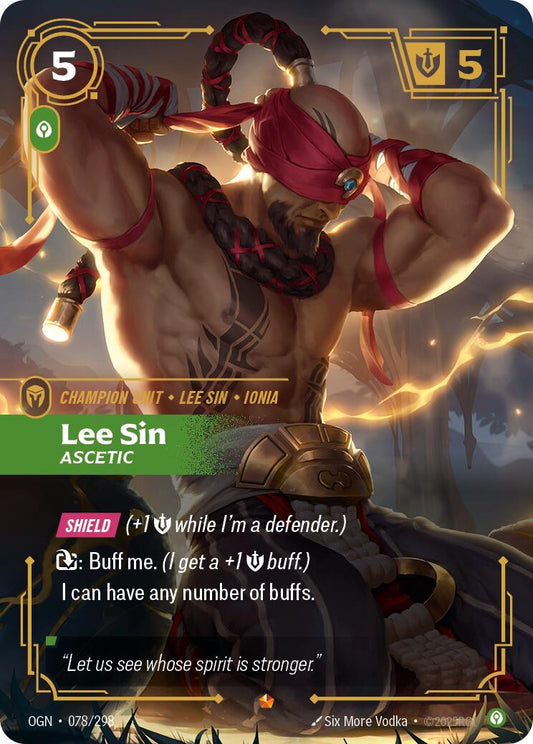 Riftbound: League of Legends Trading Card Game: Lee Sin - Ascetic card image