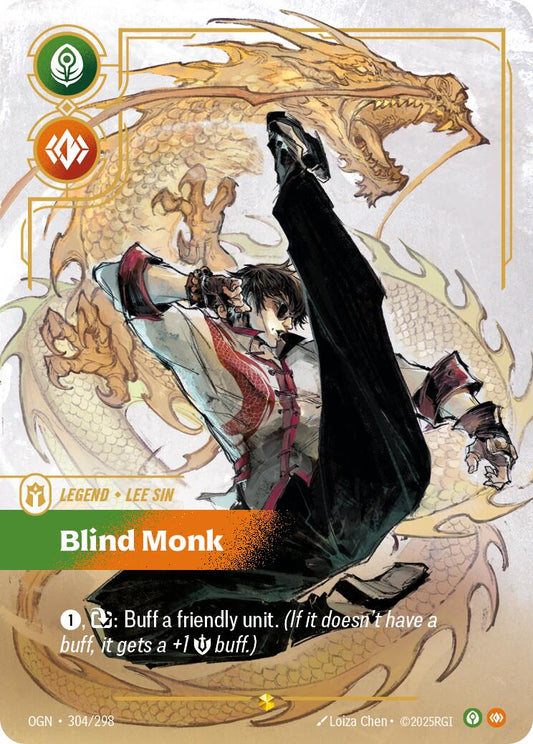 Riftbound: League of Legends Trading Card Game: Lee Sin - Blind Monk (Showcase) card image