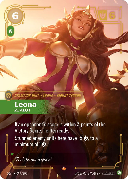 Riftbound: League of Legends Trading Card Game: Leona - Zealot card image