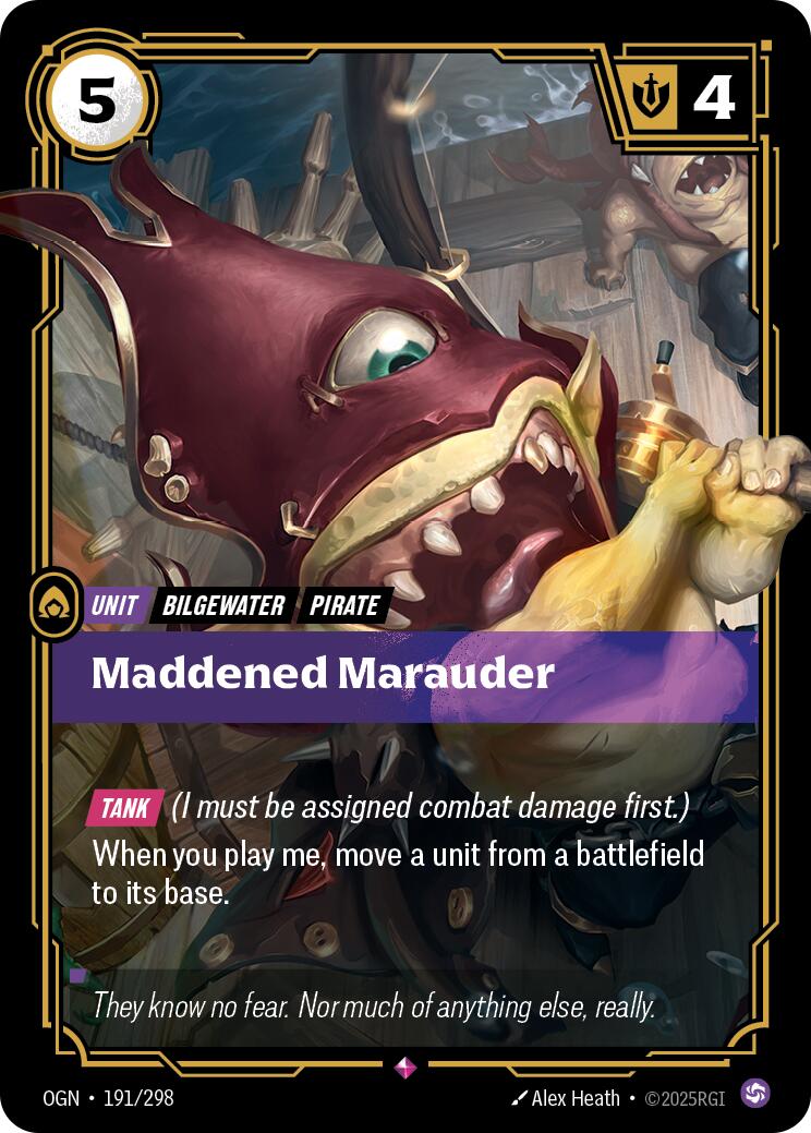 Riftbound: League of Legends Trading Card Game: Maddened Marauder card image