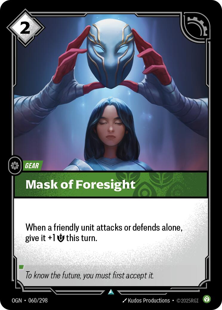 Riftbound: League of Legends Trading Card Game: Mask of Foresight card image