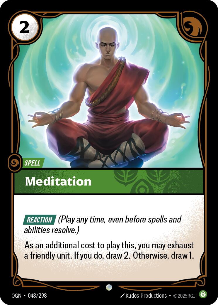 Riftbound: League of Legends Trading Card Game: Meditation card image