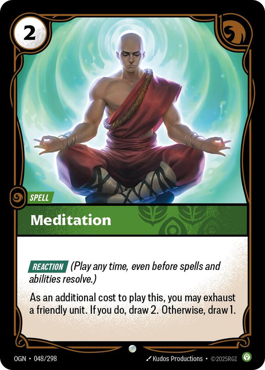 Riftbound: League of Legends Trading Card Game: Meditation card image