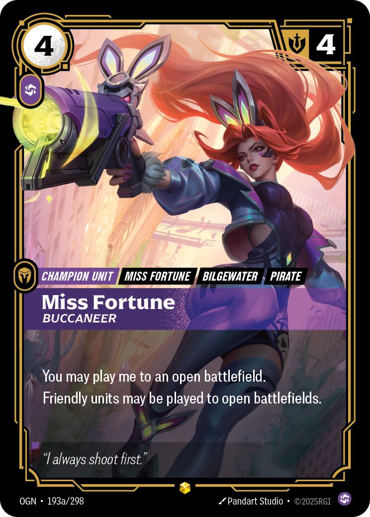 Riftbound: League of Legends Trading Card Game: Miss Fortune - Buccaneer (Alternate Art) card image