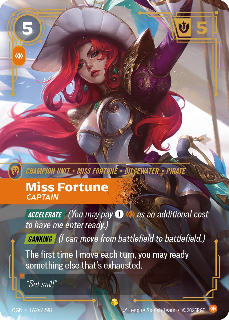 Riftbound: League of Legends Trading Card Game: Miss Fortune - Captain (Alternate Art) card image