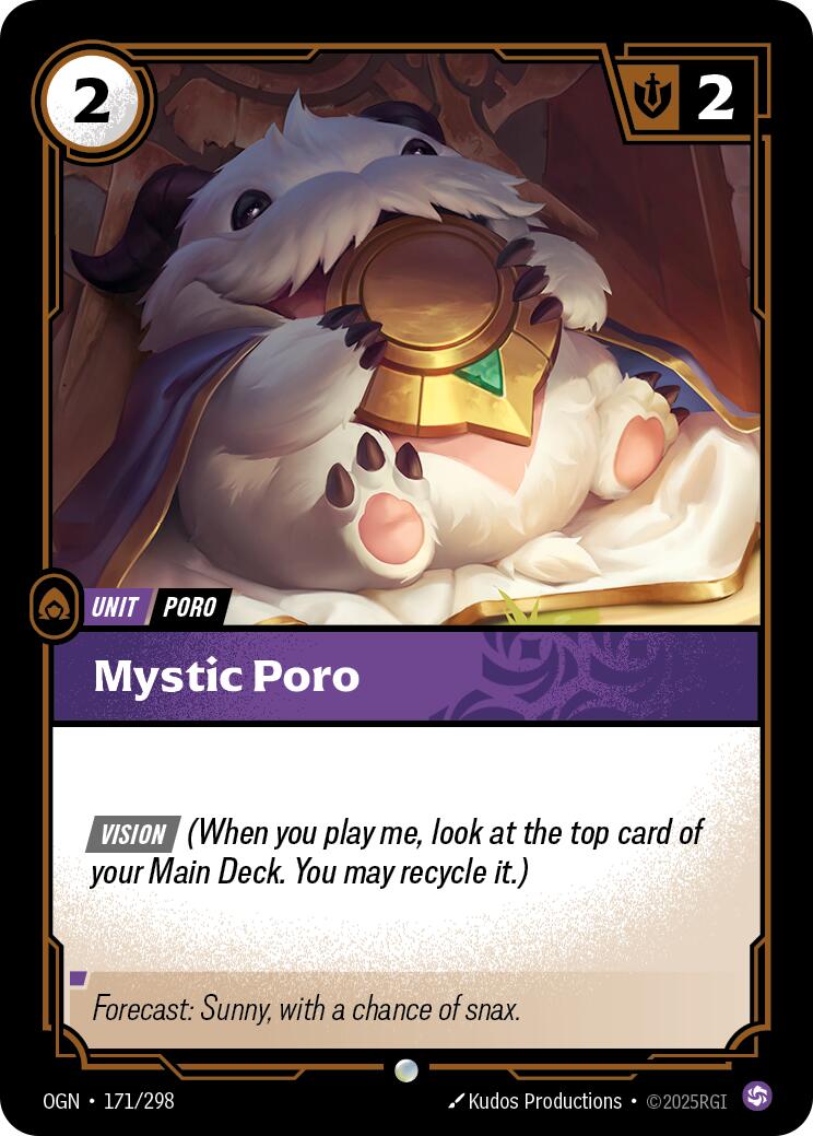 Riftbound: League of Legends Trading Card Game: Mystic Poro card image