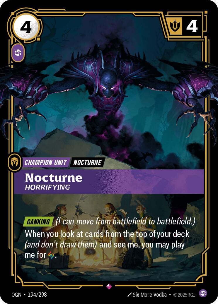 Riftbound: League of Legends Trading Card Game: Nocturne - Horrifying card image