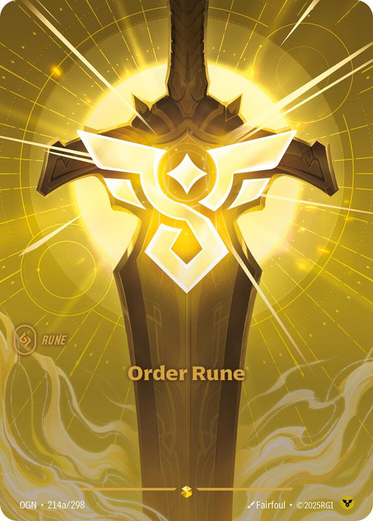 Riftbound: League of Legends Trading Card Game: Order Rune (Alternate Art) card image