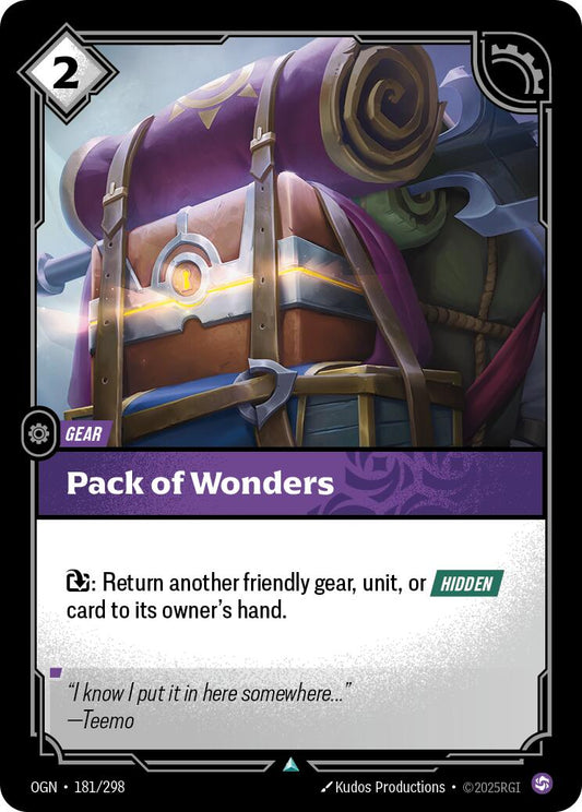 Riftbound: League of Legends Trading Card Game: Pack of Wonders card image