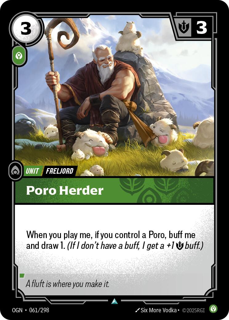 Riftbound: League of Legends Trading Card Game: Poro Herder card image