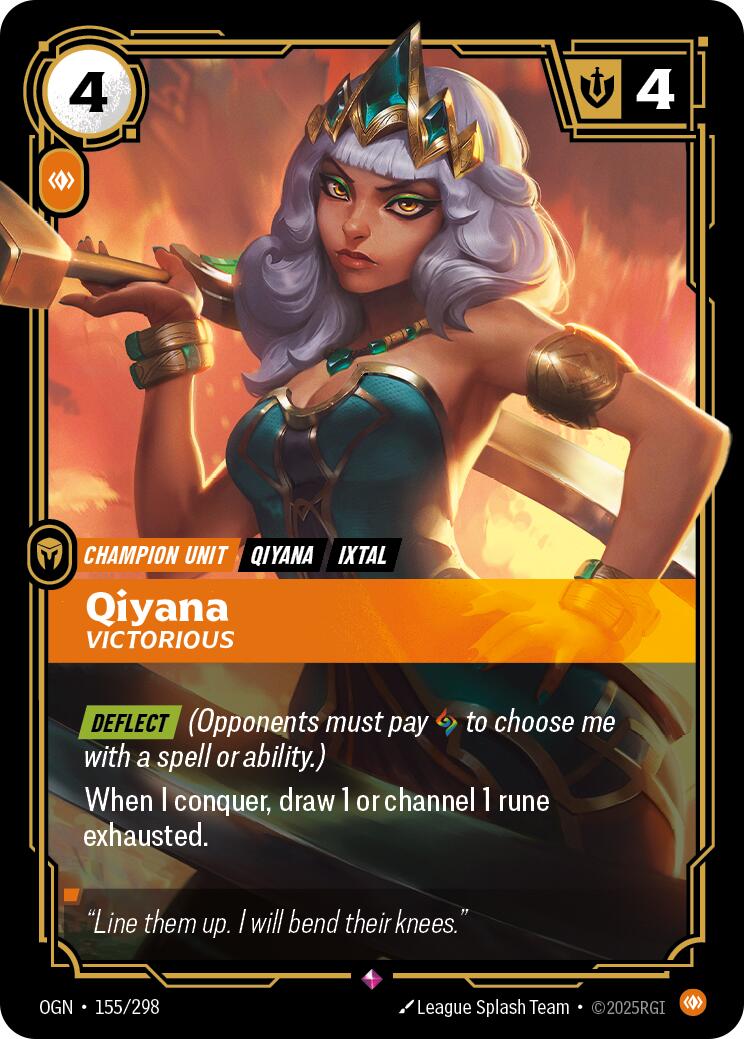 Riftbound: League of Legends Trading Card Game: Qiyana - Victorious card image