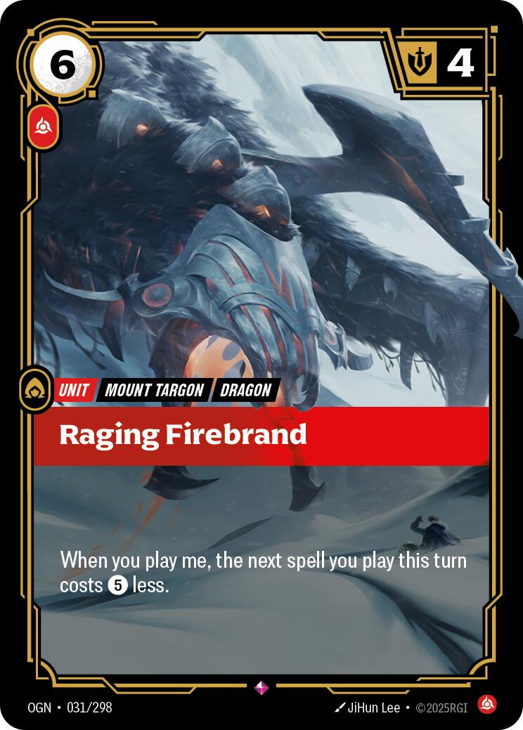 Riftbound: League of Legends Trading Card Game: Raging Firebrand card image