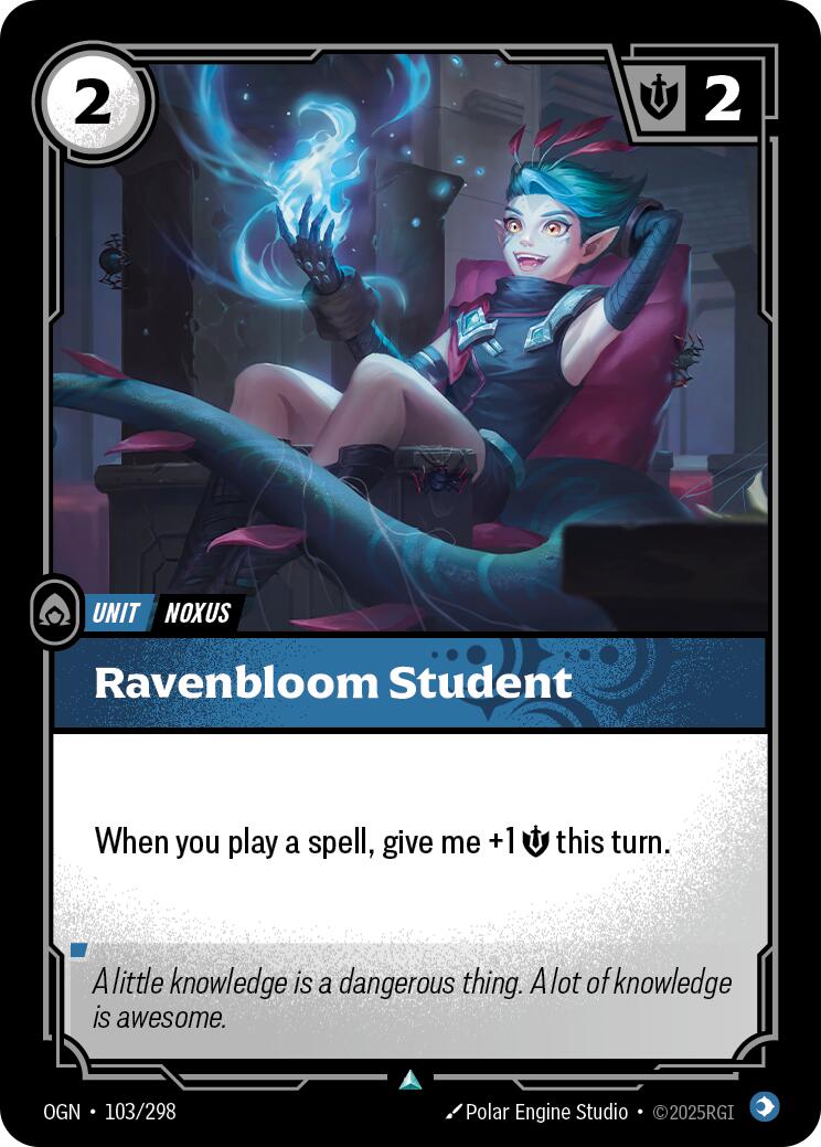 Riftbound: League of Legends Trading Card Game: Ravenbloom Student card image