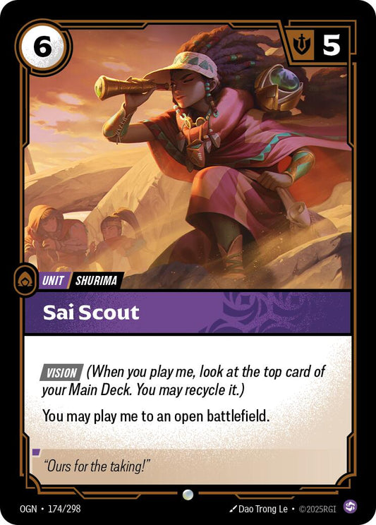 Riftbound: League of Legends Trading Card Game: Sai Scout card image